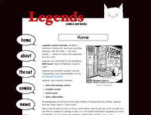 Tablet Screenshot of legendscomics.ca